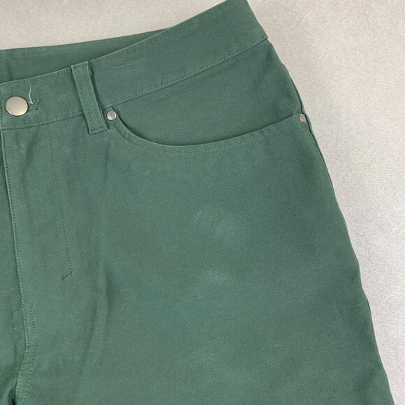 Lululemon Men Pants 34x26 Rainforest Green Jeans ABC Crop Pant Relaxed Utilitech - Picture 4 of 13
